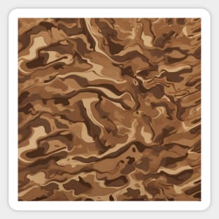 BROWN CAMO DESIGN, PATTERN Sticker